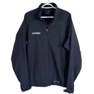 Marmot Softshell Jacket Mens XL Black Cybex Logo Full Zip Fleece Lined